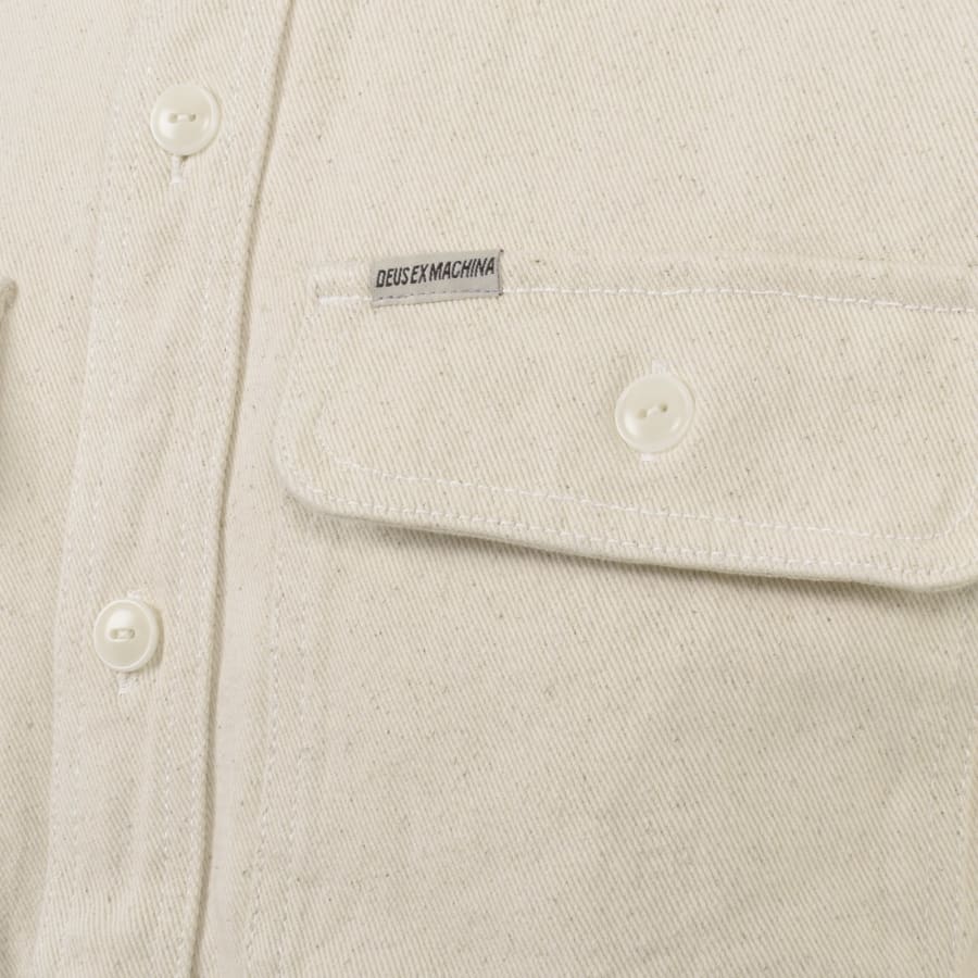 Image number 3 for Deus Ex Machina Vacay Overshirt Cream