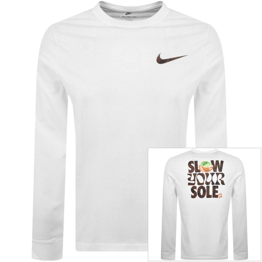 Nike Training Long Sleeve T Shirt White