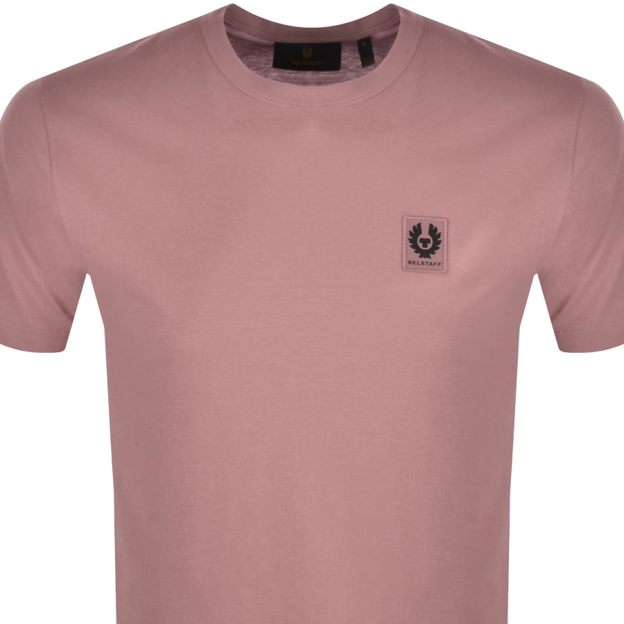 Image number 2 for Belstaff Featherweight Logo T Shirt Pink