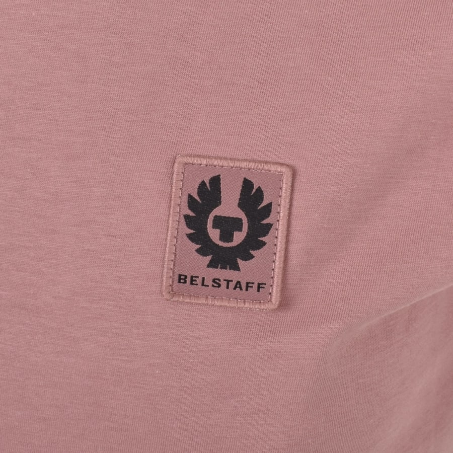 Image number 3 for Belstaff Featherweight Logo T Shirt Pink
