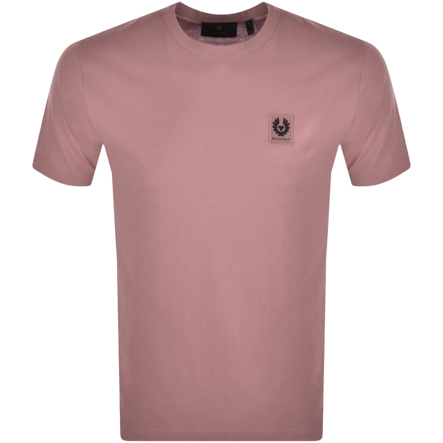 Image number 1 for Belstaff Featherweight Logo T Shirt Pink