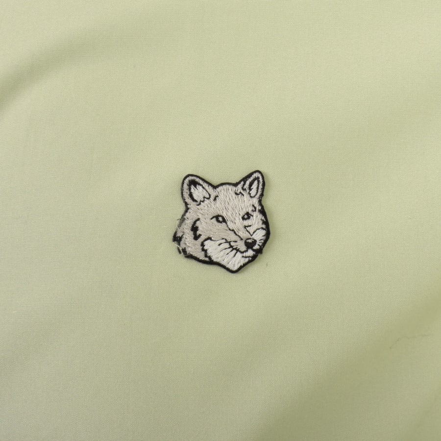 Image number 3 for Maison Kitsune Bold Fox Head Relaxed Shirt Green