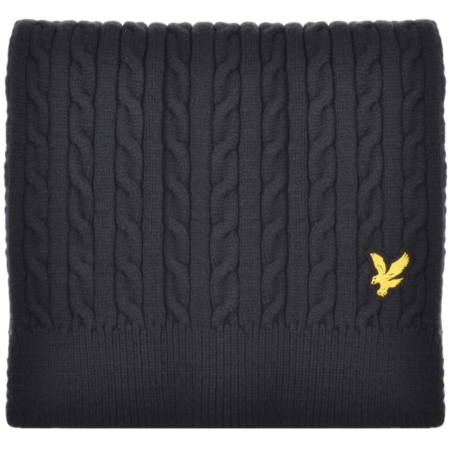 Image number 3 for Lyle And Scott Bobble Beanie And Scarf Set Navy