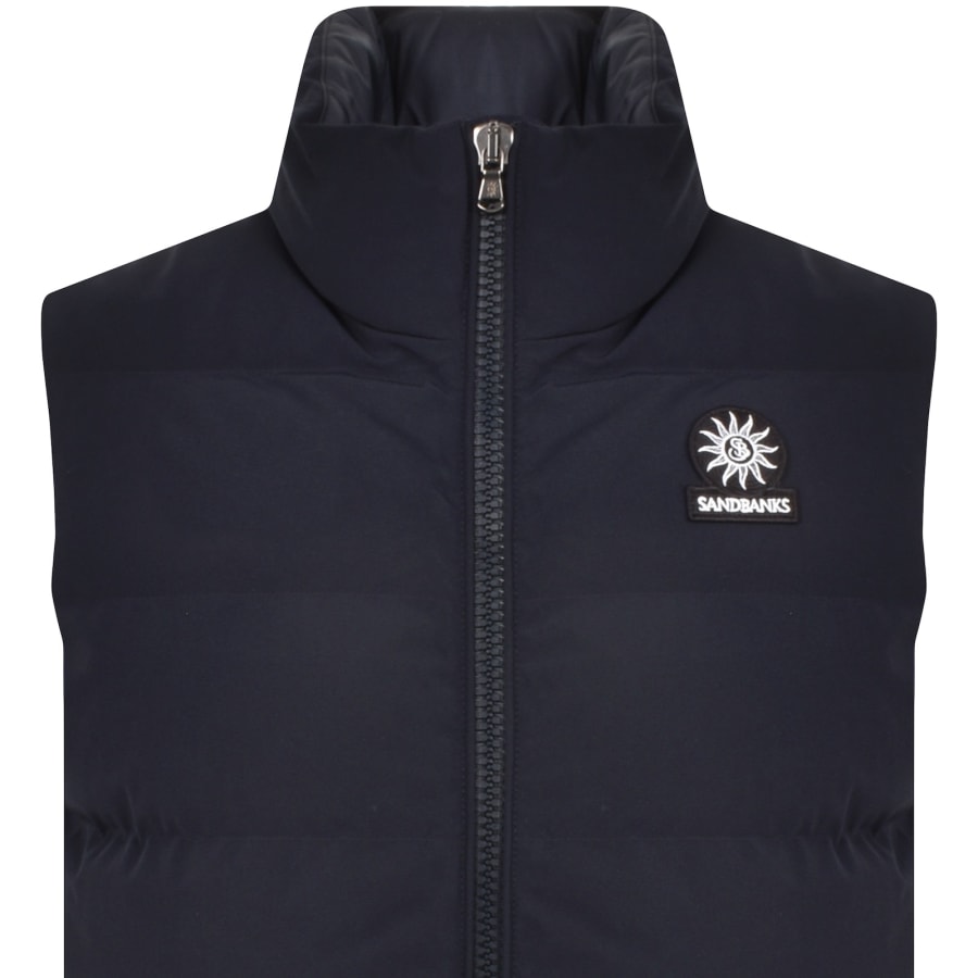 Image number 2 for Sandbanks Quilted Explorer Gilet Navy