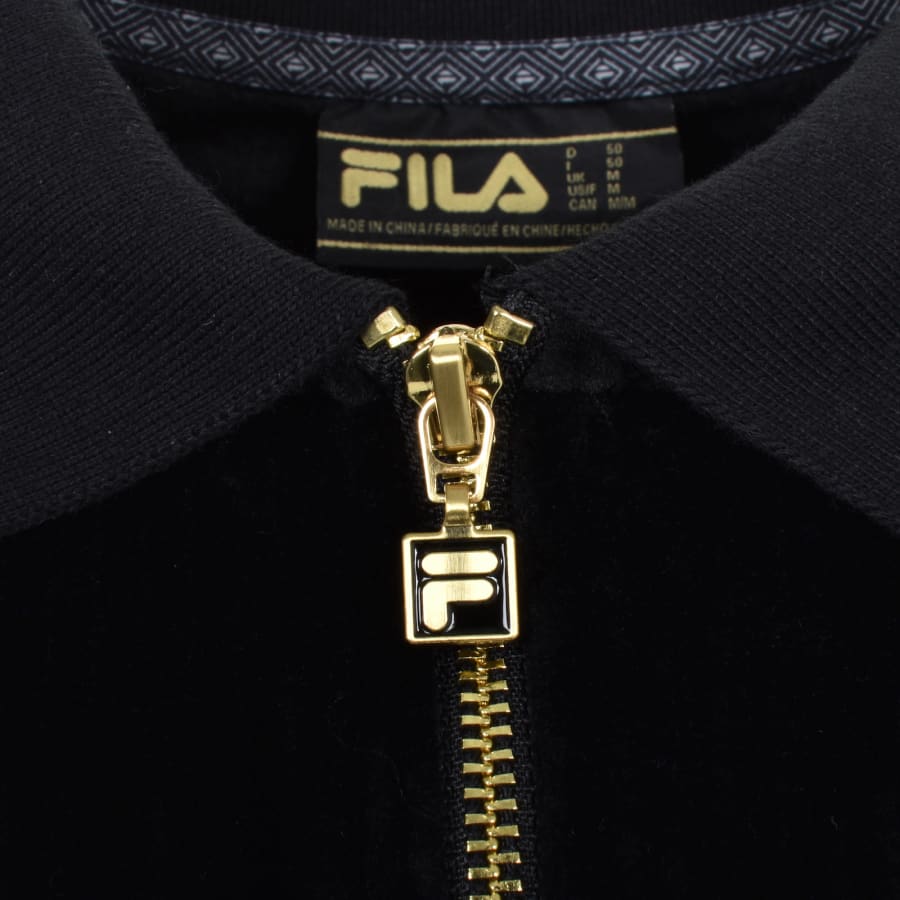 Fila black polo shirt shop
