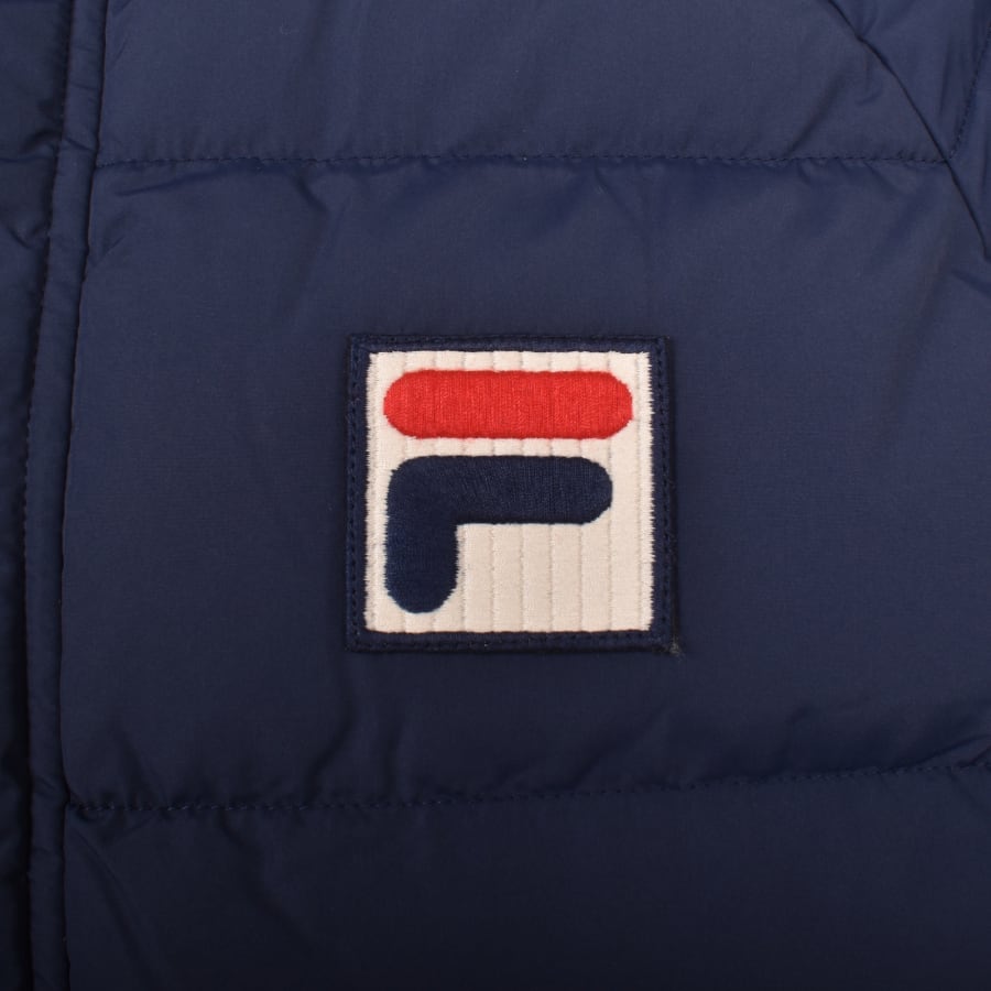 Image number 3 for Fila Vintage Aspen Archive Puffa Jacket Navy