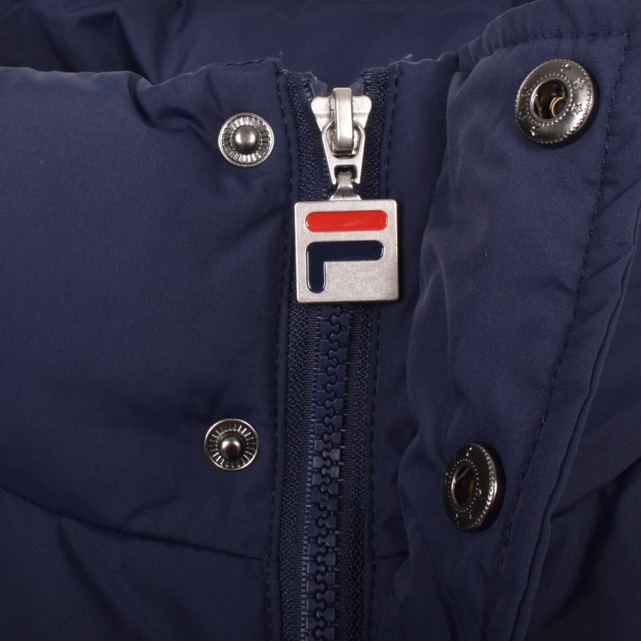 Fila padded jacket with buckle fastening and chest logo hot sale