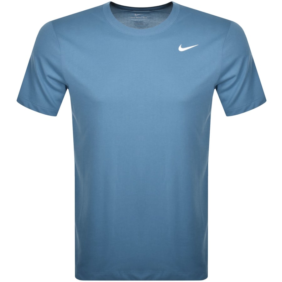Image number 1 for Nike Crew Neck Club T Shirt Blue