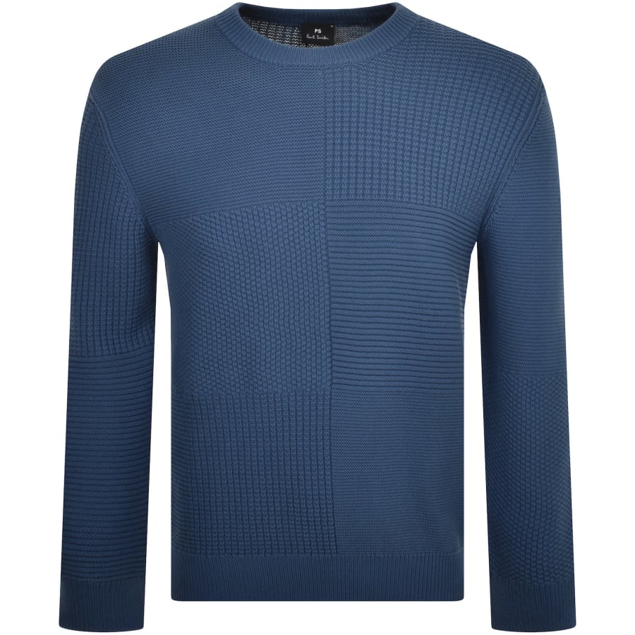 Image number 1 for Paul Smith Crew Neck Knit Jumper Blue