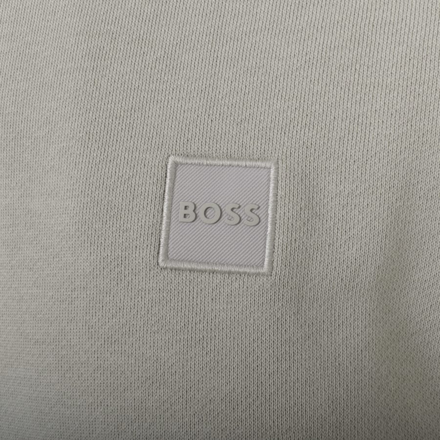 Image number 3 for BOSS Zetrust Quarter Zip Sweatshirt Beige