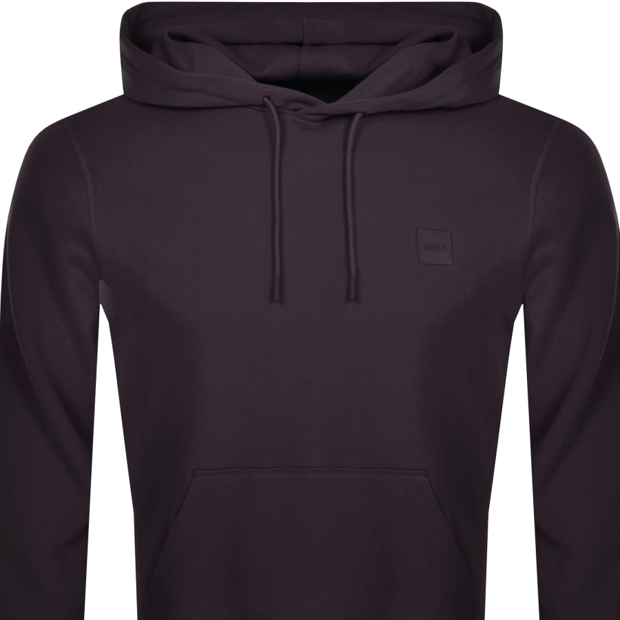 Image number 2 for BOSS Wetalk Pullover Hoodie Purple