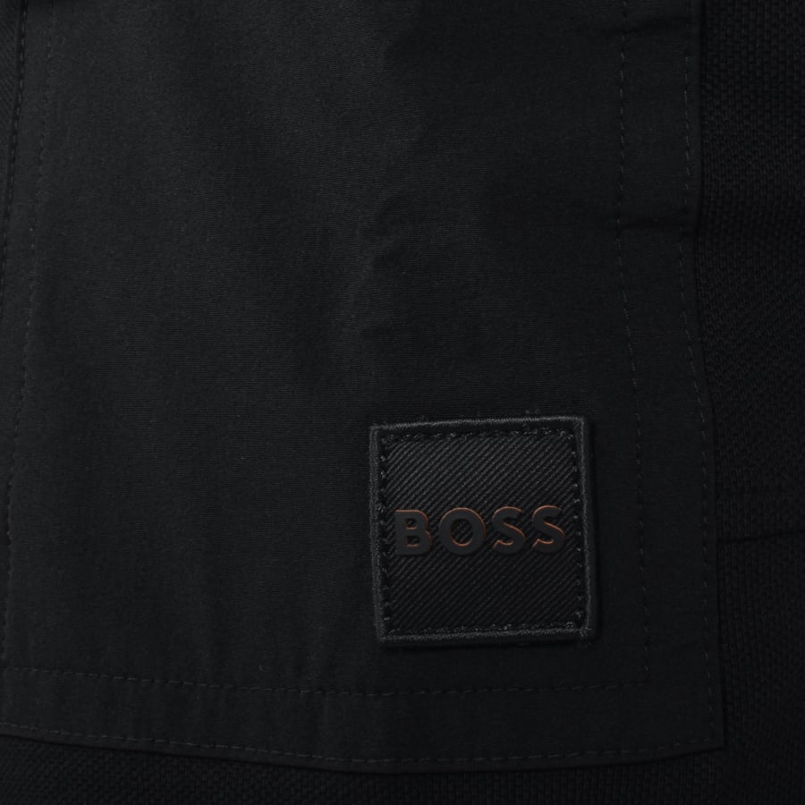 Image number 4 for BOSS PE Nylonhem Polo T Shirt Black