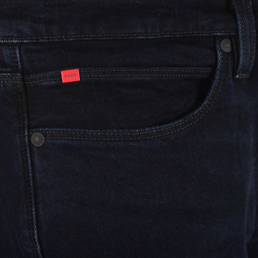 Image number 4 for HUGO 734 Extra Slim Jeans Dark Wash Blue