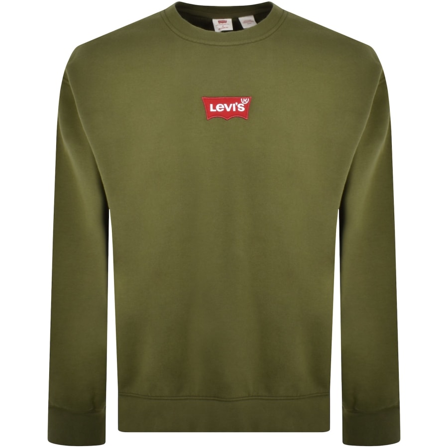 Image number 1 for Levis Relaxed Graphic Sweatshirt Green