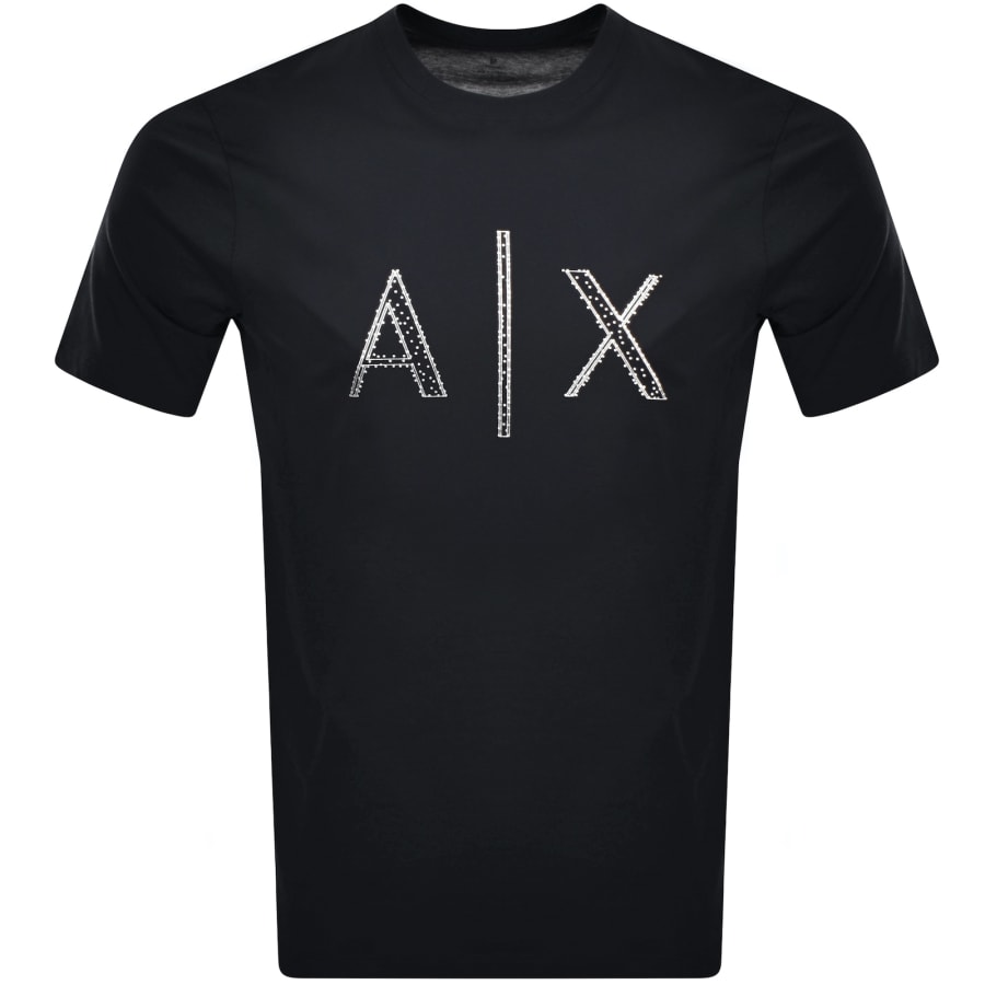 Image number 1 for Armani Exchange Logo T Shirt Navy