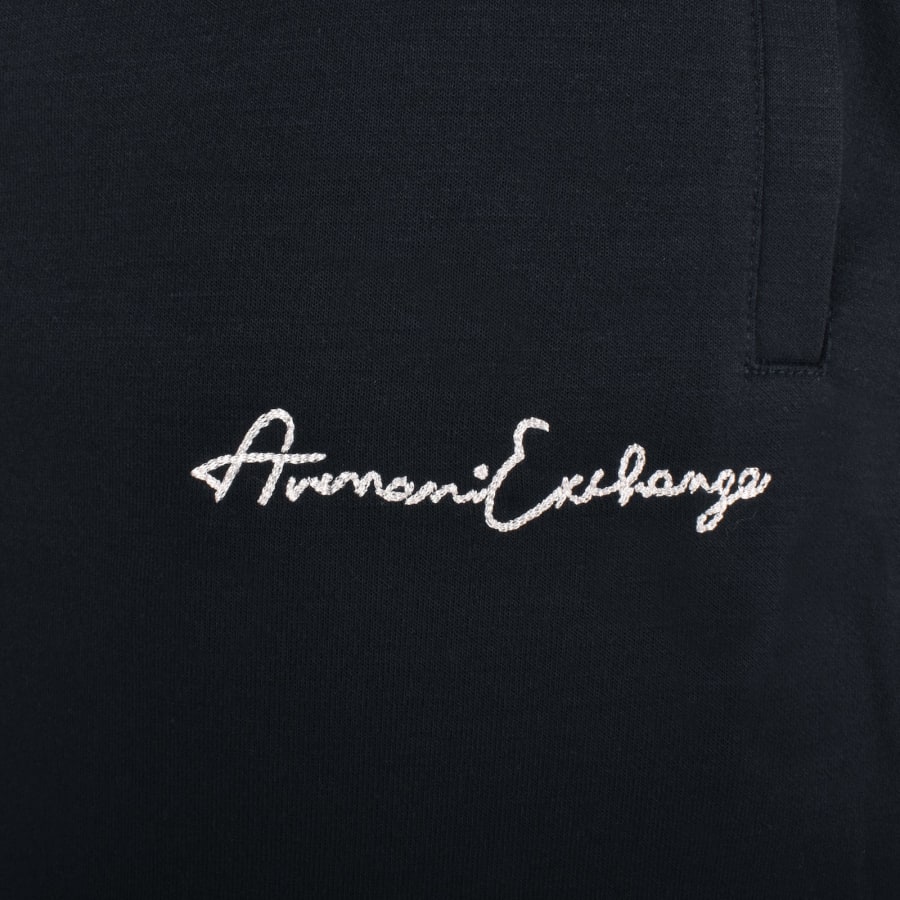Image number 4 for Armani Exchange Logo Joggers Navy