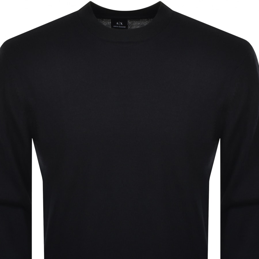 Image number 2 for Armani Exchange Knitted Jumper Navy