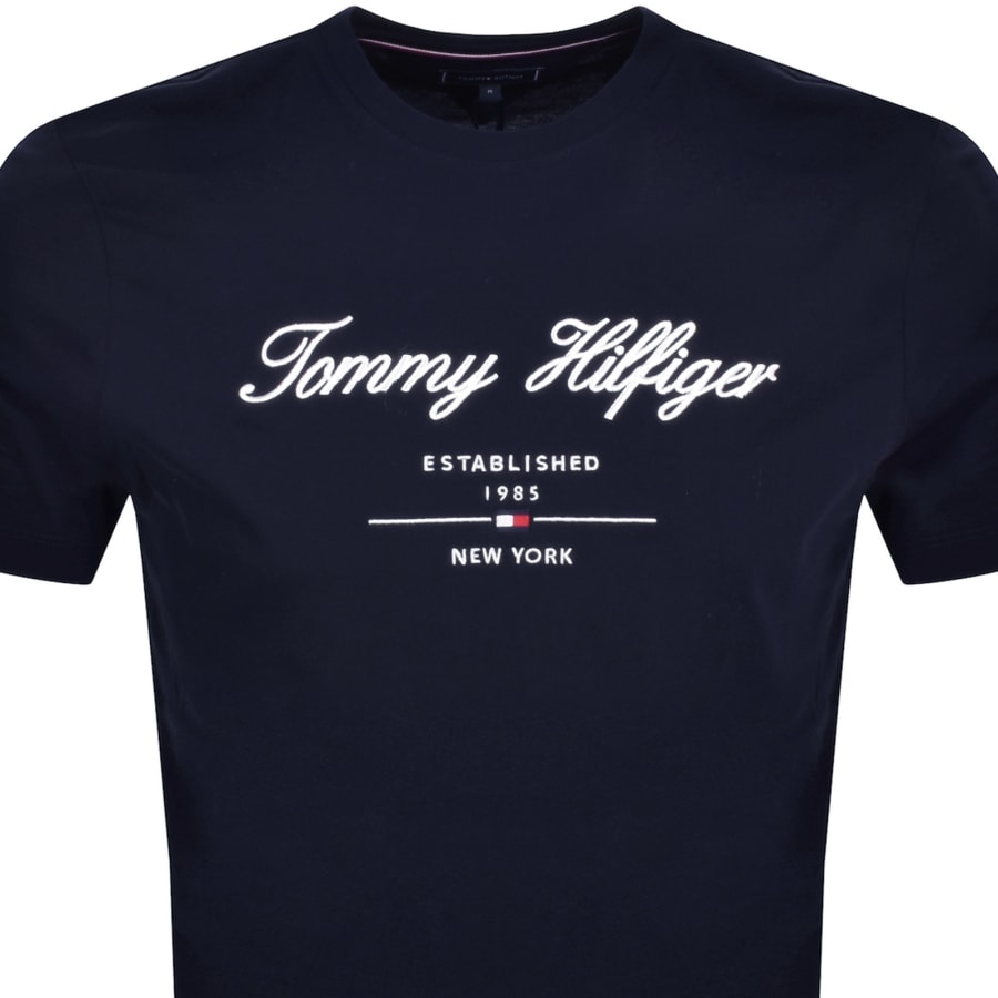 Tommy Hilfiger Logo T Shirt Navy