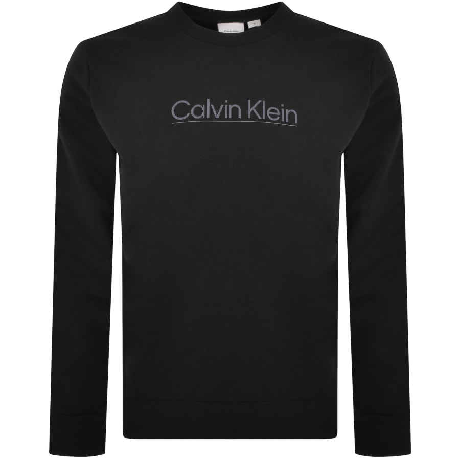 Image number 1 for Calvin Klein Raised Line Logo Sweatshirt Black