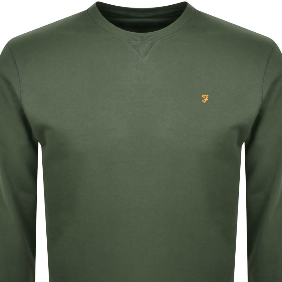 Farah Tim New Crew Sweatshirt Green