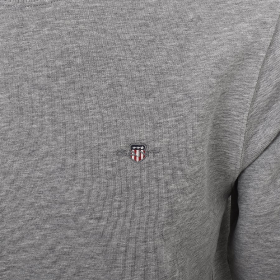 Gant Regular Shield Crew Neck Sweatshirt Grey