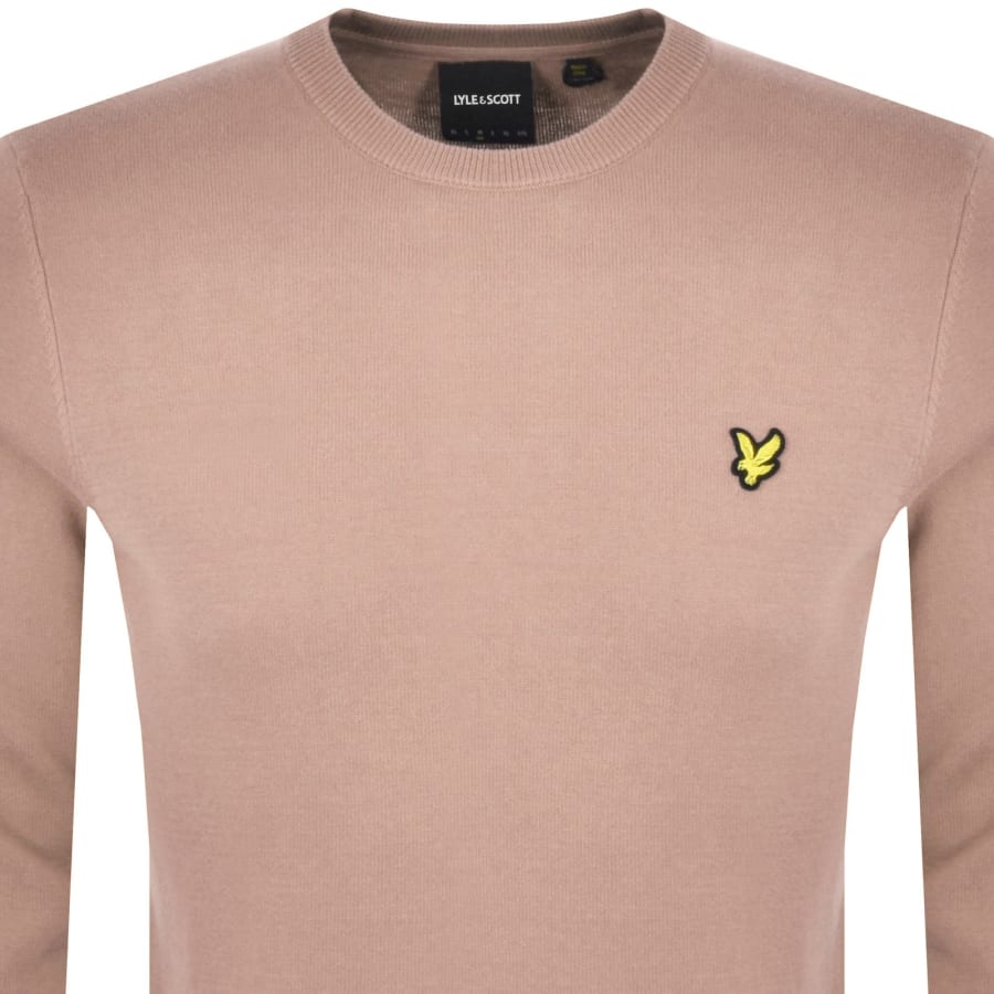 Image number 2 for Lyle And Scott Cotton Knitted Jumper Pink