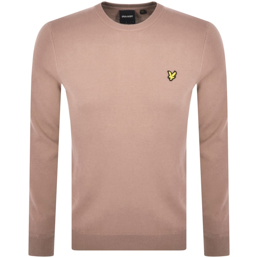 Image number 1 for Lyle And Scott Cotton Knitted Jumper Pink