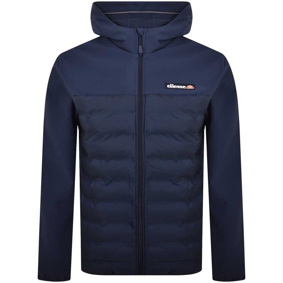 Ellesse Cassiano Veste Homme - Softshell Matelassée - Coupe Ajustée, Capuche - 100% Polyester
