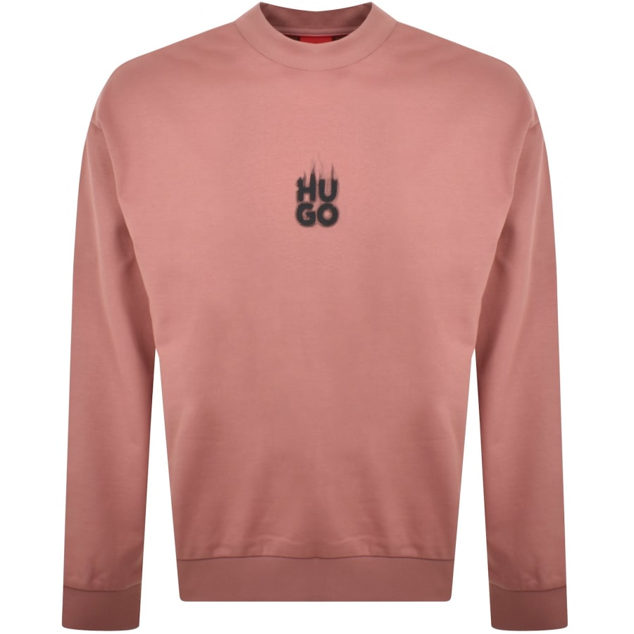 Image number 2 for HUGO Durungu Sweatshirt Pink