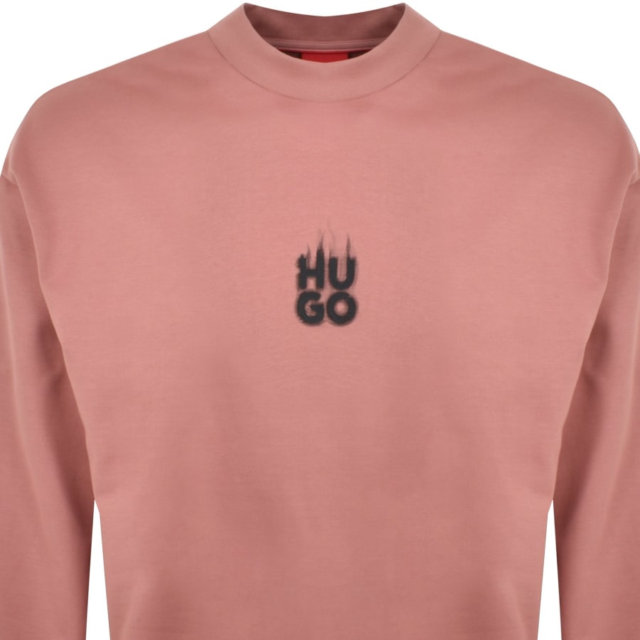 Image number 3 for HUGO Durungu Sweatshirt Pink