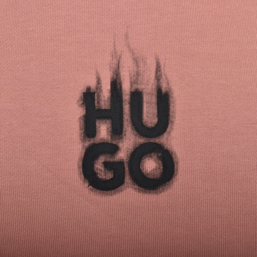 Image number 4 for HUGO Durungu Sweatshirt Pink
