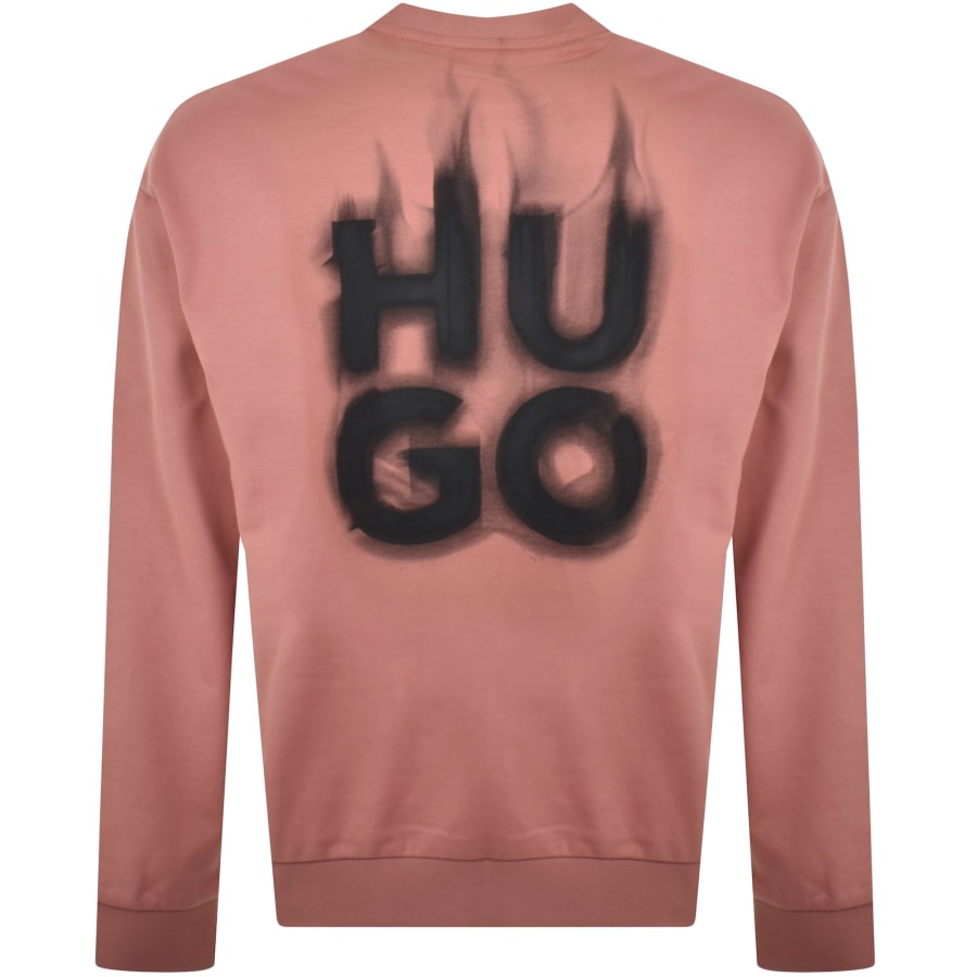 Image number 5 for HUGO Durungu Sweatshirt Pink