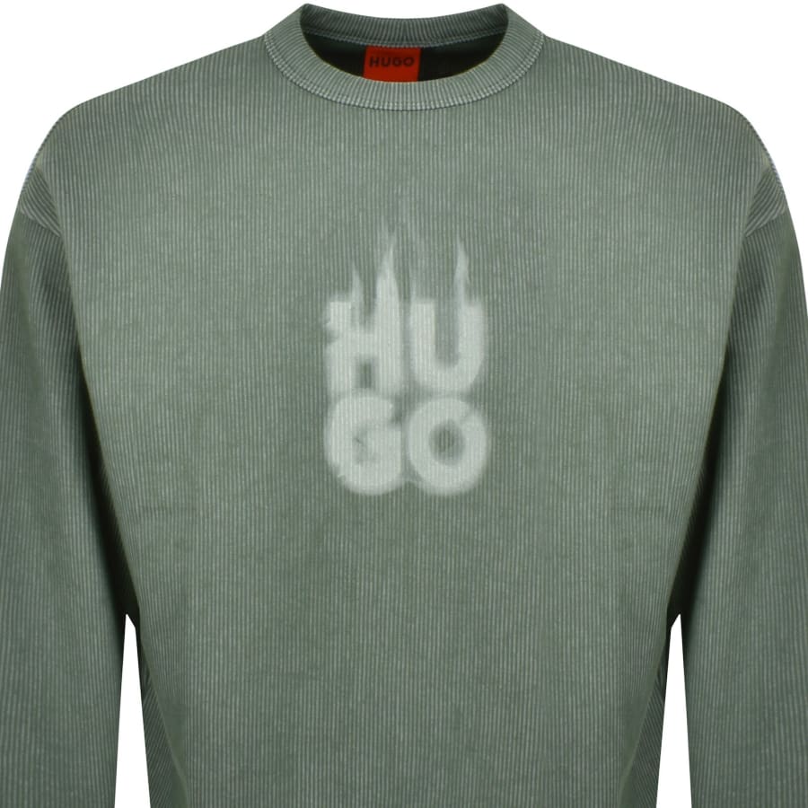 Image number 2 for HUGO Dinkam Sweatshirt Green