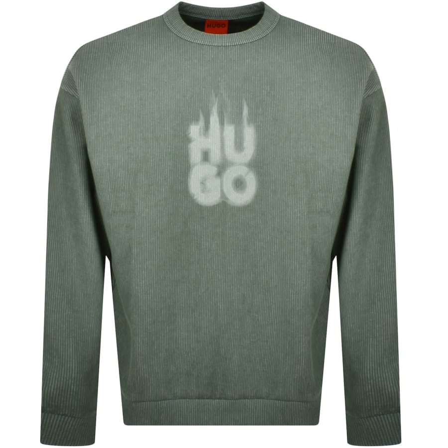 Image number 1 for HUGO Dinkam Sweatshirt Green
