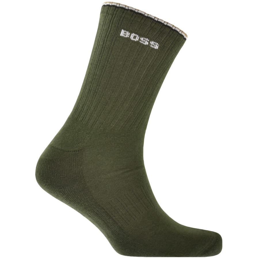 Image number 4 for BOSS 3 Pack Quarter Length Rib Socks