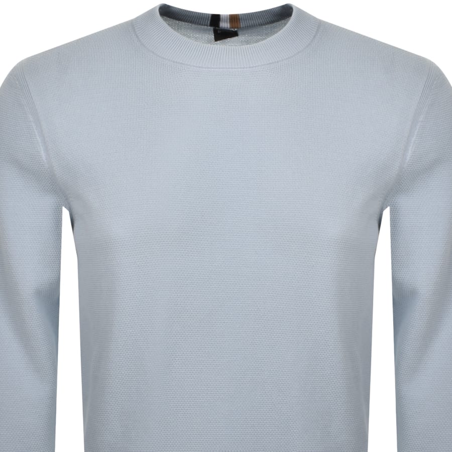 Image number 2 for BOSS Ecaio P Knit Jumper Blue