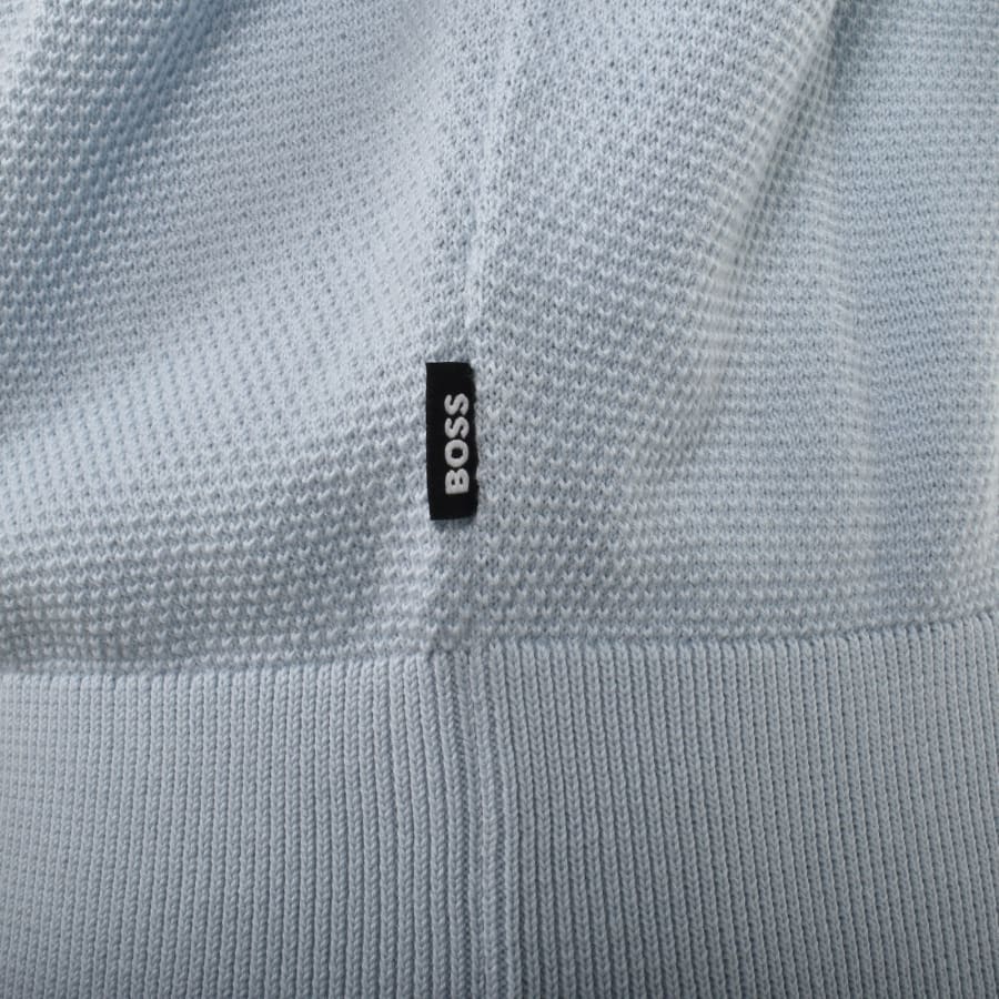 Image number 3 for BOSS Ecaio P Knit Jumper Blue