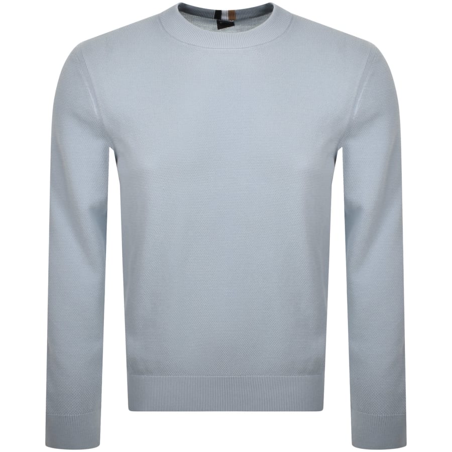 Image number 1 for BOSS Ecaio P Knit Jumper Blue