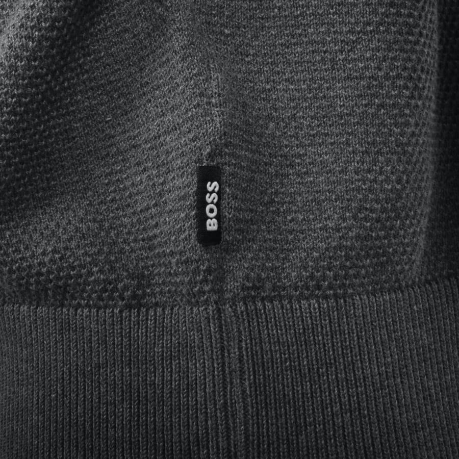 Image number 3 for BOSS Ecaio P Knit Jumper Grey