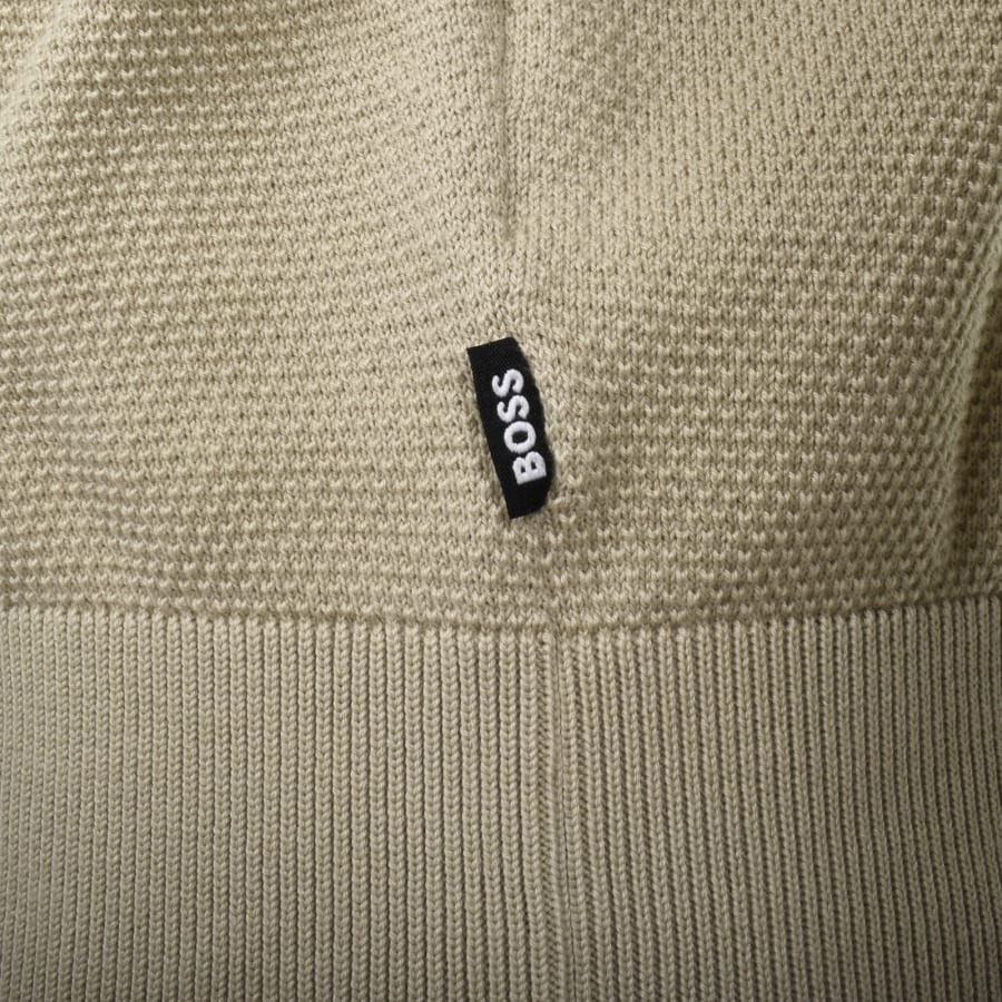 Image number 3 for BOSS Ecaio P Knit Jumper Beige