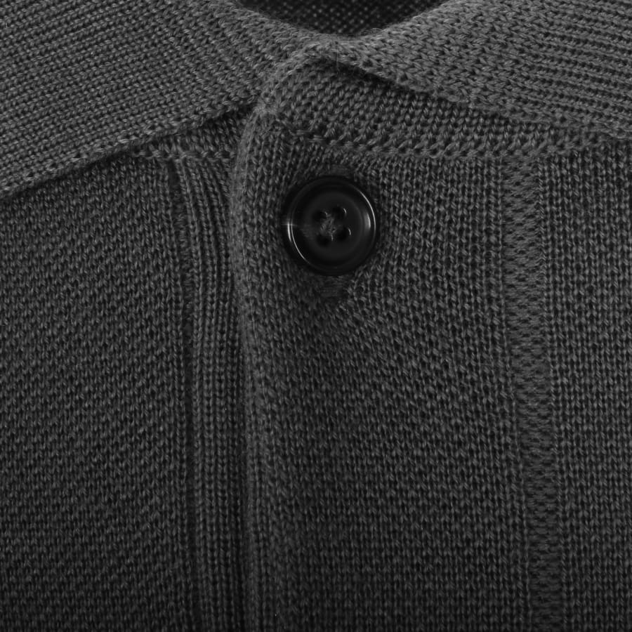 Image number 3 for BOSS Beduardo Polo Knit Jumper Grey