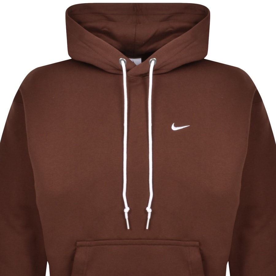 Image number 2 for Nike Solo Swoosh Hoodie Brown