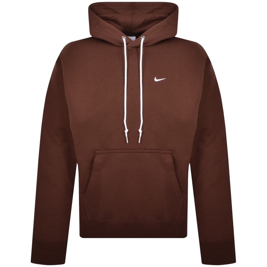 Image number 1 for Nike Solo Swoosh Hoodie Brown