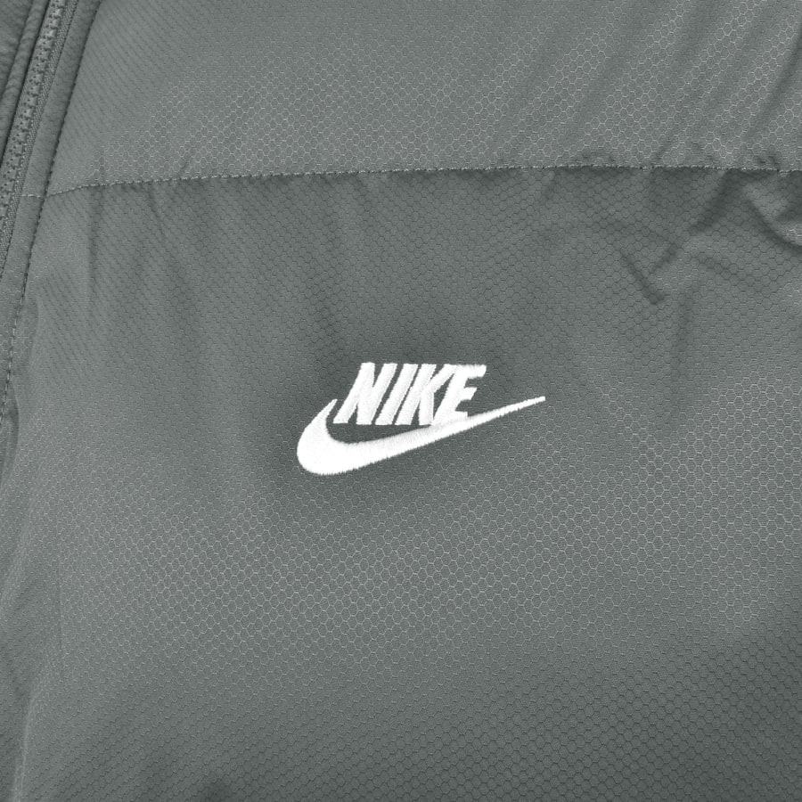 Image number 3 for Nike Logo Puffer Jacket Grey