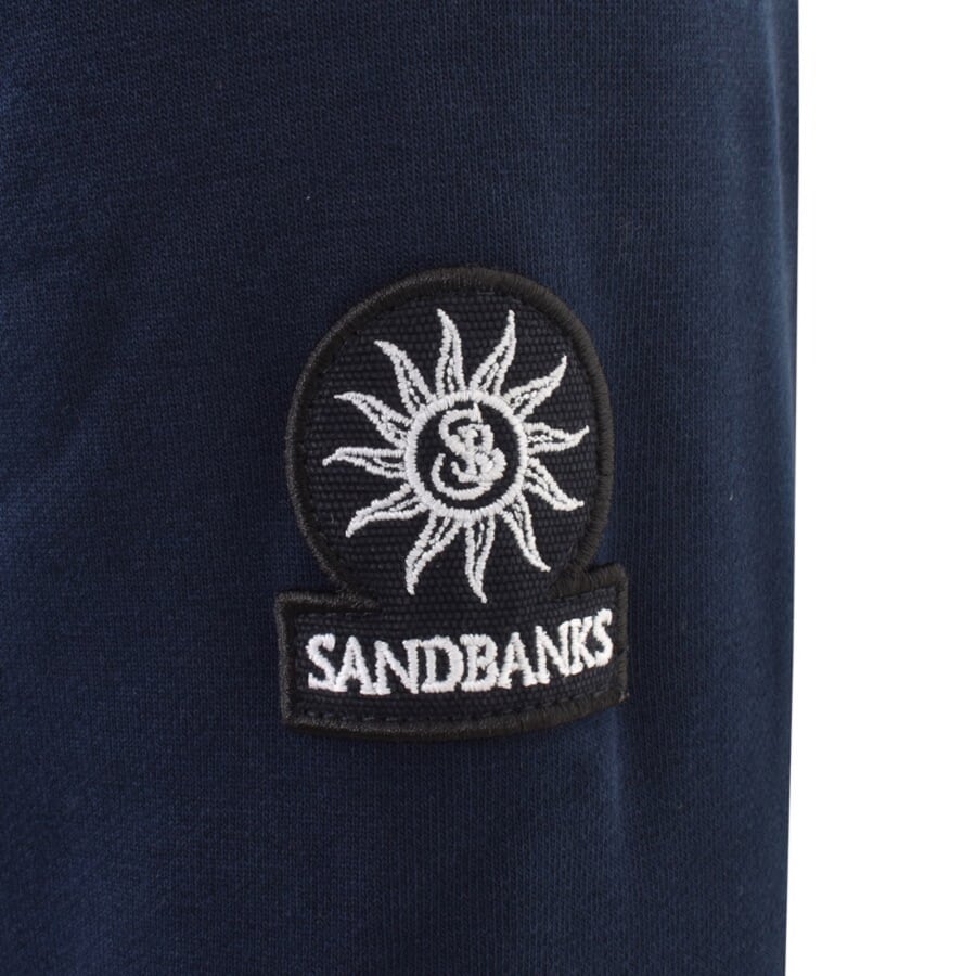 Image number 3 for Sandbanks Badge Logo Sweatshirt Navy
