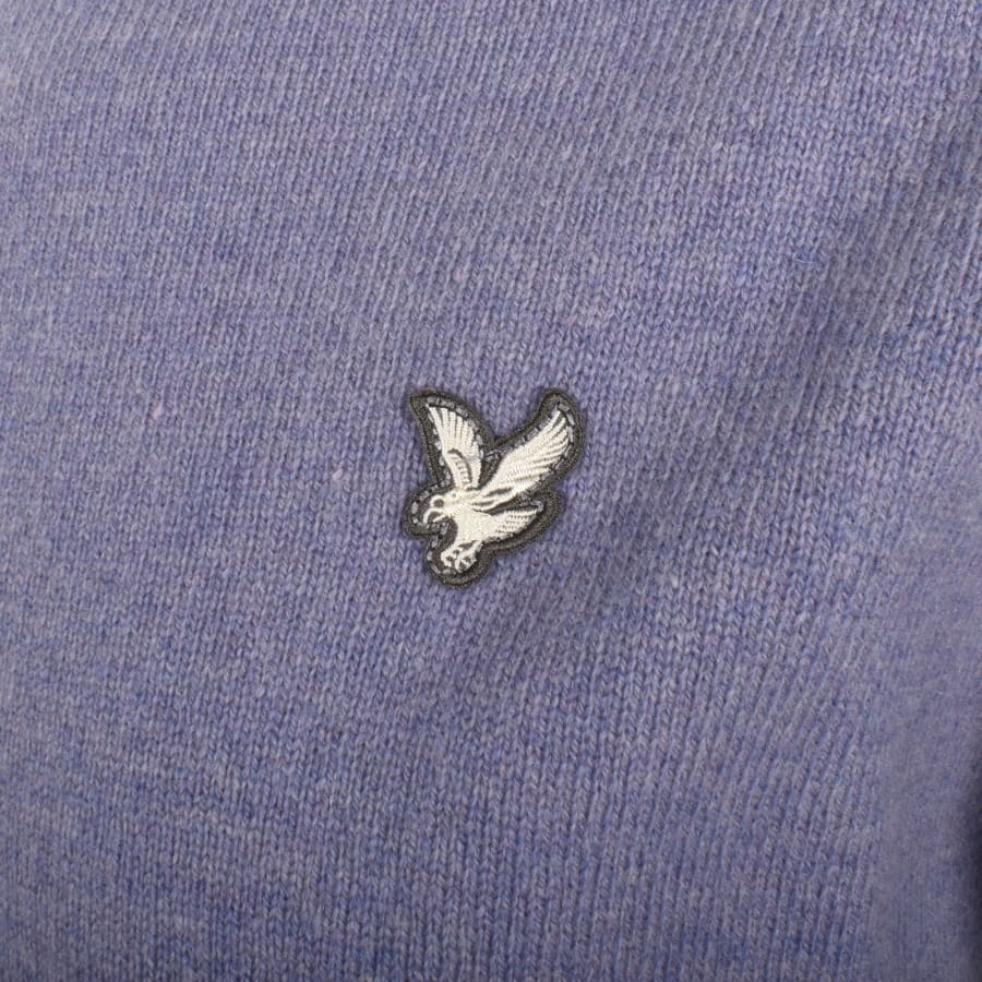 Image number 3 for Lyle And Scott Lambswool Jumper Blue