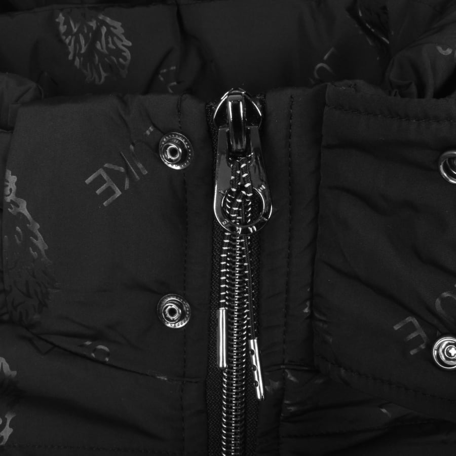 Image number 4 for Luke 1977 Mallard Quilted Hooded Jacket Black