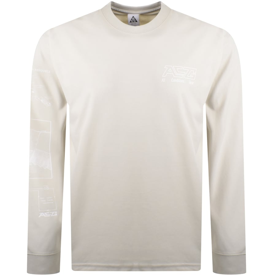 Image number 2 for Nike ACG Geothermal T Shirt Light Orewood