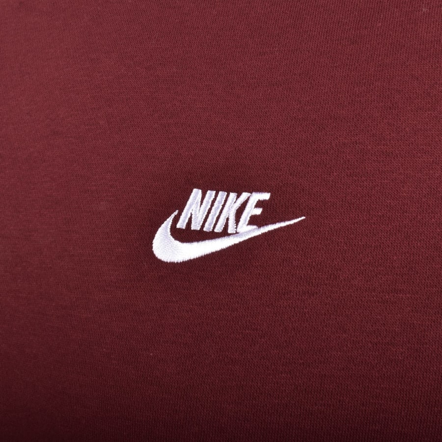 Image number 3 for Nike Club Crew Neck Sweatshirt Red