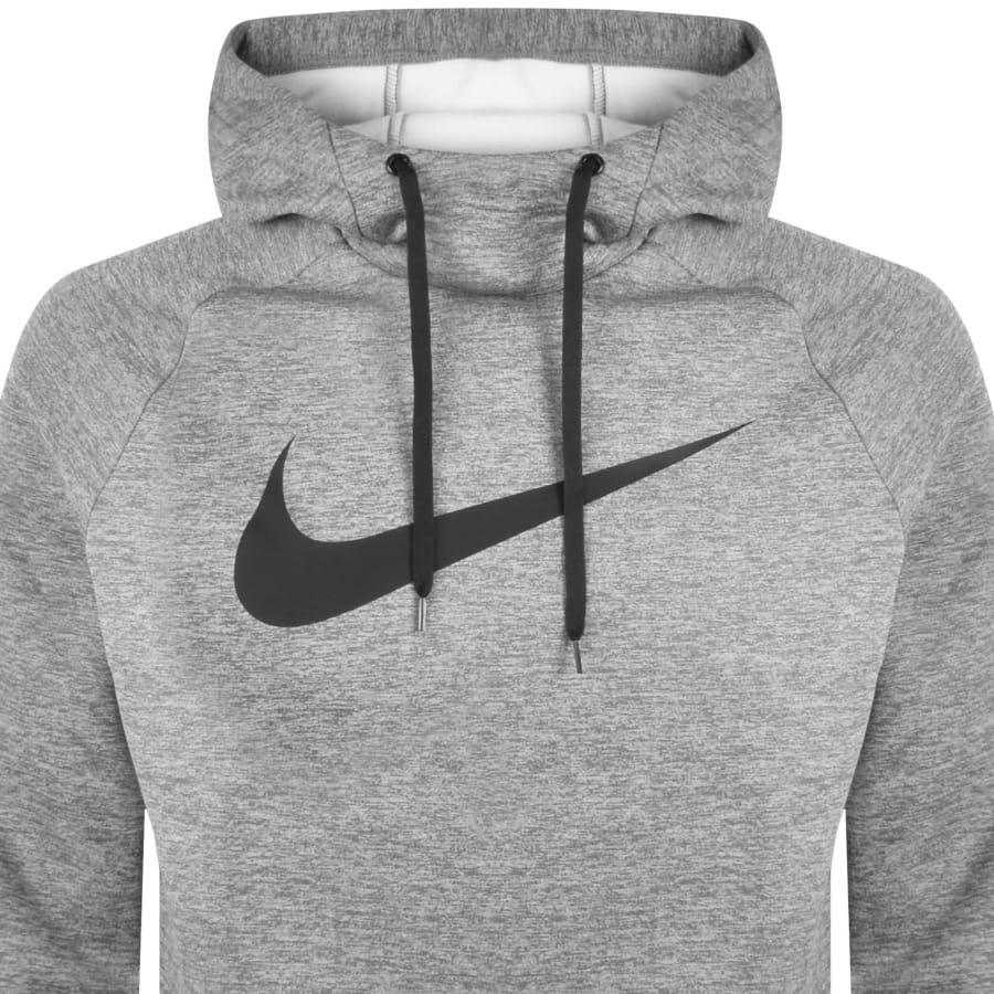 Image number 2 for Nike Training Swoosh Hoodie Grey